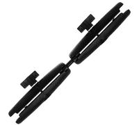 NKSRCP Dual Extension Double Socket Arm Compatible with RAM B-Size Mounts and Other 1 inch Industry Standard Device,with 1" Double Ball Adapter 360° Rotation for Bike/Truck/Car(12.7" Length)