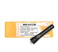 NKTECH Dual Band Antenna 144/430MHz SMA-Female 10W For BaoFeng UV-5R PLUS DM-5R UV-5X GT-3 GT-3TP GT-5 GT-5TP UV-5RA UV-82 UV-5RTP BF-UVB3 UV-9R Yaesu Kenwood HYT (2.28'' 10W NK-765M)
