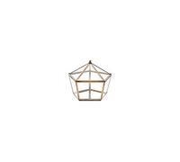 Nkuku Bequai Pentagon Box Enhanced With The Brass Frame And Mirror