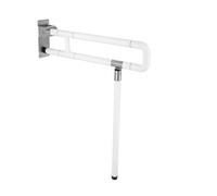 NKURTPC Bathroom Handles Handicap Grab Grab Bars Foldable Stainless Toilet Grab Bar With Textured Grip Flip-Up Toilet Safety Rails