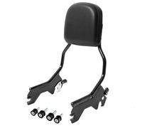 NKURTPC Rear Passenger Seat Accessories Sissy Bar Backrest Fit For Harley Street Bob FXBB Softail Slim Heritage 2018-2024 Deluxe FLDE 2018-2020 Motorcycle Motorcycle Passenger Backrest(Black Set)