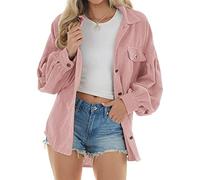 NLAVW Women's Pink Corduroy Shirt, Size M