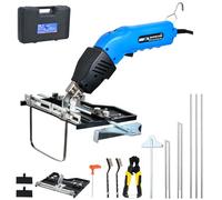 NLBFOU Electric Hot Knife Kit for Grooving/Sculpting/Cutting (5 Blades) Air Cooled 200W 110-120V Pro Slotter Foam Cutting Tool Styrofoam Cutter for XPS, EPP, EPS, EVA, EPE, KT Board, Sponge