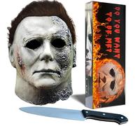 Nlcoek Michael Myers Mask,Halloween Micheal Myers Masks Original micheal myers mask adult,Mike Myers Scary Kills Mask (Black)