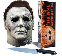 Nlcoek Michael Myers Mask,Halloween Micheal Myers Masks Original micheal myers mask adult,Mike Myers Scary Kills Mask (Black)
