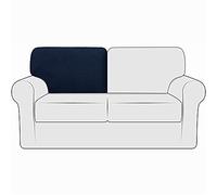 NLCYYQ Sofa Backrest Covers Stretch Sofa Back T-Cushion Slipcover with Drawstring, Couch Back Cushion Covers Replacement Polar Fleece Jacquard (Navy blue,T-Left)