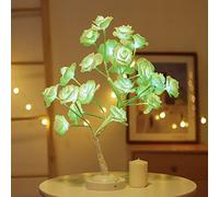 NLDGR Color Changing Rose Tree Lamp, 16 Color Changing Modes Colorful Light Up Rose Tree Lamps with Remote, for Valentines Day Party Decor(#1)