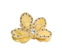 NLDWA 11 * 9CM 2PCS Rhinestones Acrylic Flower Hair Claw Clips, Hawaiian Flower Hair Clips For Women Plastic Hair Clips For Thin/Thick Hair Clips