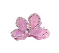 NLDWA 11 * 9CM 2PCS Rhinestones Acrylic Flower Hair Claw Clips, Hawaiian Flower Hair Clips For Women Plastic Hair Clips For Thin/Thick Hair Clips