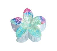 NLDWA 2PCS 8 * 7CM Orange Acrylic Flower Hair Claw Clips, Hawaiian Flower Hair Clips For Women Plastic Hair Clips For Thin Hair Thick Hair Clips