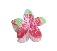 NLDWA 2PCS 8 * 7CM Orange Acrylic Flower Hair Claw Clips, Hawaiian Flower Hair Clips For Women Plastic Hair Clips For Thin Hair Thick Hair Clips