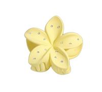 NLDWA 2pcs 8 * 7cm Rhinestone Matte Acrylic Flower Hair Claw Clips, Hawaiian Flower Hair Clips For Women Plastic Hair Clips Thin/Thick Hair Clips