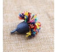 NLDWA 6/12PCS 17 * 12MM Blue Tibetan Mini Tassels For Crafts Keychain Tassel Pendent Bulk Tassels For Jewelry Making Craft/Bookmark Tassels Beads