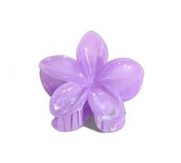 NLDWA 6 PCS 8 * 7CM Purple Acrylic Flower Hair Claw Clips, Hawaiian Flower Hair Clips For Women Plastic Hair Clips For Thin Hair Thick Hair Clips