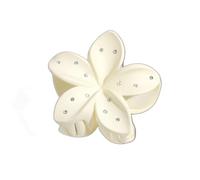 NLDWA 6 pcs 8 * 7cm Rhinestone Matte Acrylic Flower Hair Claw Clips, Hawaiian Flower Hair Clips For Women Plastic Hair Clips Thin/Thick Hair Clips