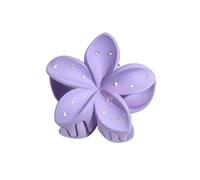 NLDWA 6 pcs 8 * 7cm Rhinestone Matte Acrylic Flower Hair Claw Clips, Hawaiian Flower Hair Clips For Women Plastic Hair Clips Thin/Thick Hair Clips