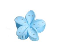 NLDWA 6 pcs 8 * 7cm Rhinestone Matte Acrylic Flower Hair Claw Clips, Hawaiian Flower Hair Clips For Women Plastic Hair Clips Thin/Thick Hair Clips
