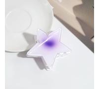 NLDWA 7 * 6CM 6PCS Pink Star Acrylic Hair Claw Clips, Hawaiian Hair Clips For Women Plastic Hair Clips For Thin Hair Thick Hair Clips
