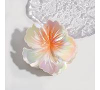 NLDWA 7 * 7CM 2PCS Rainbow Acrylic Flower Hair Claw Clips, Hawaiian Flower Hair Clips For Women Plastic Hair Clips For Thin Hair Thick Hair Clips