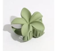 NLDWA 8 * 7CM 3pcs Black Acrylic Flower Hair Claw Clips Matte Hawaiian Flower Hair Clips For Women Plastic Hair Clips For Thin Hair Thick Hair Clips