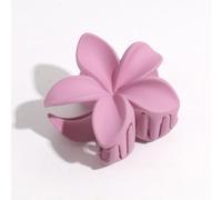 NLDWA 8 * 7CM 6 pcs Black Acrylic Flower Hair Claw Clips Matte Hawaiian Flower Hair Clips For Women Plastic Hair Clips For Thin Hair Thick Hair Clips