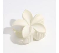NLDWA 8 * 7CM 6 pcs Black Acrylic Flower Hair Claw Clips Matte Hawaiian Flower Hair Clips For Women Plastic Hair Clips For Thin Hair Thick Hair Clips