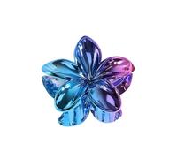 NLDWA 9 * 7CM 2PCS UV Acrylic Flower Hair Claw Clips, Hawaiian Flower Hair Clips For Women Plastic Hair Clips For Thin Hair Thick Hair Clips