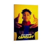 Nle Choppa Poster Camelot Poster Canvas Wall Art Decorative Home Decor Painting for Living Room Bedroom 08x12inch(20x30cm) Frame-style-12