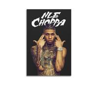 NLE CHOPPA Print Album Cover Signed Limited , Music Album Cover ,Pop Hip Hop Rap Singer Star Music Poster Aesthetic Canvas Wall Art for Girl And Boy Teens Dorm Decor 20x30inch(50x75cm) Unframe-style