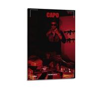 NLE CHOPPA Print Album Cover Signed Limited , Music Album Cover ,Pop Hip Hop Rap Singer Star Music Poster Aesthetic Canvas Wall Art for Girl And Boy Teens Dorm Decor 20x30inch(50x75cm) Frame-style