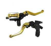 NLEZIZ Clutch Left Righ Brake Lever 1 Pair 22mm CNC Hydraulic Disc Brake Upper Pump Motorcycle Clutch Handbrake Levers
