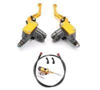 NLEZIZ Clutch Left Righ Brake Lever 7/8" 22mm Motorcycle CNC Hydraulic Clutch Kit Lever for Master for Cylinder 125~250cc Dirt Bike Moped