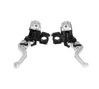 NLEZIZ Clutch Left Righ Brake Lever CNC Aluminum Adjustment Motorcycle for Master for 50CC-300CC Cylinder Lever Hydraulic Brake Pump Clutch Handle Handlebar