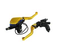 NLEZIZ Clutch Left Righ Brake Lever Motorcycle Modification Parts Left and Right Brake Pump CNC Hydraulic Clutch Hand Brake Lever Disc Brake Handle Accessorie
