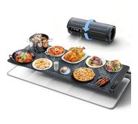 NLFDBFSH XXL 36"x16" Extra Large Warming Mat for Food (Insulated Mat Included), Food Warming Mat with 6 Temperature Settings and 6 Hour Timer, Electric Warming Trays for Buffets Party, Home Use