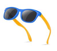 Nlieanuc Kids Sunglasses for Boys Girls Polarised Toddler Sunglasses for Children Age 3-10 Sun Shades with UV Protection Flexible Rubber Frame