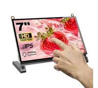 NLIEOPDA 7 Inch Touch Screen Monitor, HD 1024×600 IPS Capacitive LCD Touch Screen Compatible with R Pi 4B/3B+/3B/2/1B+/Zero Ora Pi 5 Por/3 Plus/3B/4B Ban Pi and Windows 10/8/7