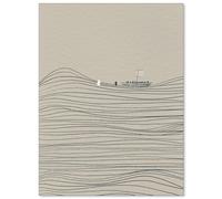 NLIEOPDA Jesus and Peter Walk on Water Wall Art Modern Christian Bible Verses Canvas Poster Boho Beige Religious Sketch Prints for Prayer Living Room Wall Decor 12X16 inch Unframed