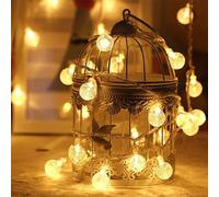 NLINIOZWN LED Star Ambient Light Ball Light Strings Small Decorative Lights for Birthday Bedroom Decoration (Warm Crystal Ball (Warm White),3m 20 Light Battery)