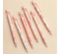 Nlinlin 1Pc Pink Mechanical Pencil 0.5mm Pencil Refill Automatic Pencils Cute Peach Automatic Mechanical Stationery School Office Writing Supplies