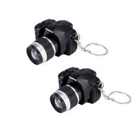 Nlinlin 2Pcs Mini Camera Design Keychain with Sound, Cute Novelty Ring for Child Toy, Creative Gift Key Chain Decorative, Unisex-Adults, Modern Style, M Color