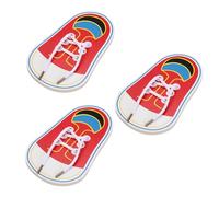 Nlinlin 3Pcs Wooden Threading Shoes Training Board, Learn to Tie Laces, Wooden Learn to Tie Your Own Shoes Threading Lacing Training Early Learning Kits | Lacing Board Early
