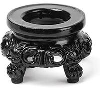 Nlinlin Black Wooden Display Stand for Crystal Sphere Quartz Ball Holder Hollow Wood Stand Base for Crystal Ball Sphere Globe Stone Decoration Display Pedestals