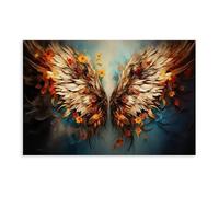 NLKQHTF Abstract Angel Wings Art Poster Canvas Poster Bedroom Decor Landscape Office Room Decor Gift 08x12inch(20x30cm)
