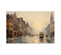 NLKQHTF Abstract Antwerp Poster Canvas Poster Bedroom Decor Landscape Office Room Decor Gift 24x36inch(60x90cm)