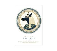 NLKQHTF Anubis, An Egyptian Deity Poster Canvas Poster Wall Art Decor Print Picture Paintings for Living Room Bedroom Decoration 16x24inch(40x60cm)