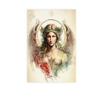 NLKQHTF Archangel Raphael Poster Canvas Poster Wall Art Decor Print Picture Paintings for Living Room Bedroom Decoration 24x36inch(60x90cm)