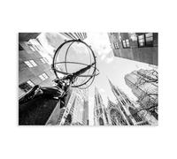 NLKQHTF Atlas Statue Poster Canvas Poster Wall Art Decor Print Picture Paintings for Living Room Bedroom Decoration 12x18inch(30x45cm)