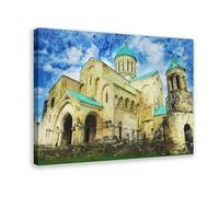 NLKQHTF Bagrati Cathedral Poster Canvas Poster Wall Art Decor Print Picture Paintings for Living Room Bedroom Decoration 12x18inch(30x45cm)