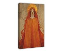 NLKQHTF Celtic Fire Goddess Poster Canvas Poster Bedroom Decor Landscape Office Room Decor Gift 20x30inch(50x75cm)